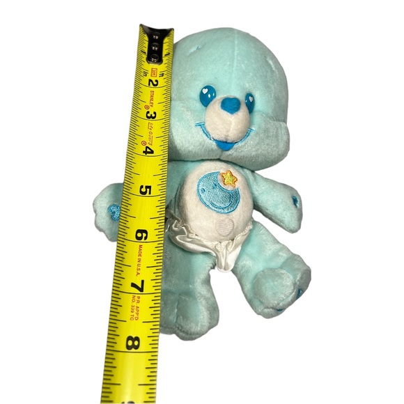 Care Bear Cubs Blue 11" Baby Bedtime Bear Plush Stuffed Animal Diaper - Picture 7 of 8